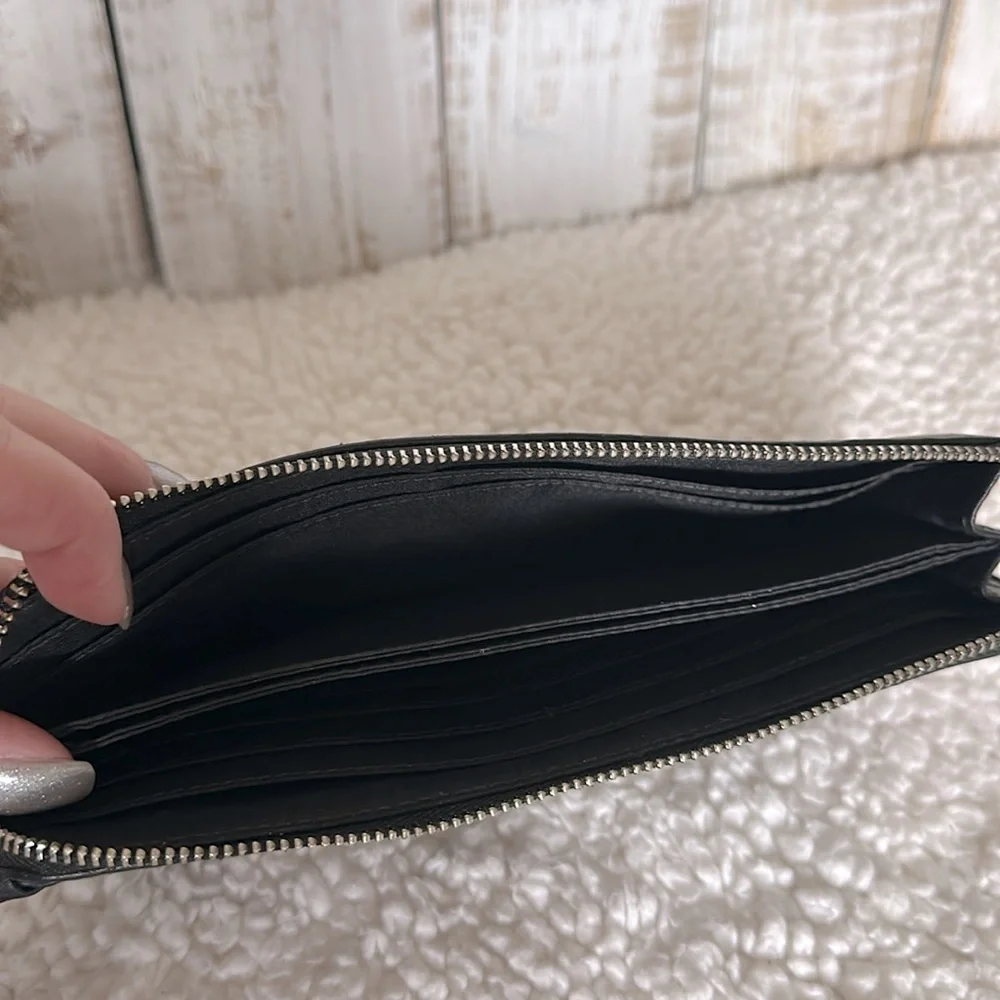 Coach Bleecker L Zip Wallet Black